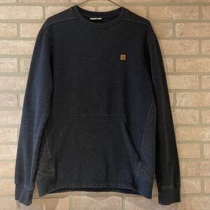 Tentree Quilted Crew Neck Sweatshirt w/ Zippered Kangaroo Pocket